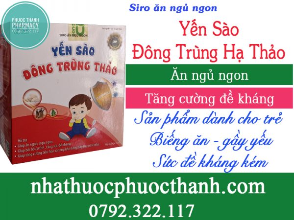 Siro yến sào đông trùng hạ thảo